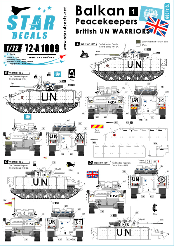 Star Decals 72-A1009 1:72 Balkan Peacekeepers #1