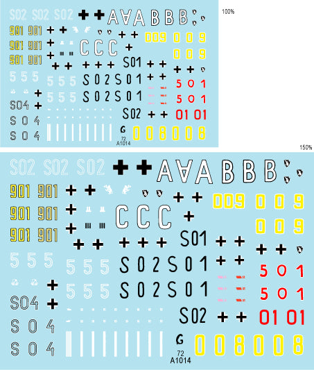 Star Decals 72-A1014 1:72 Pz.Bef.Wagen Pz.Kpfw.VI Tiger I and II