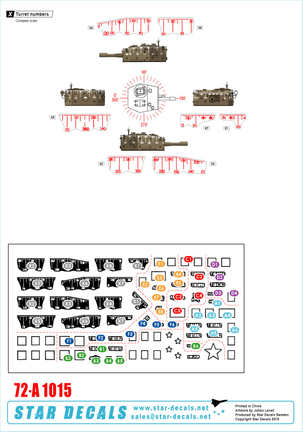 Star Decals 72-A1015 1:72 Royal Marines Close Support tanks