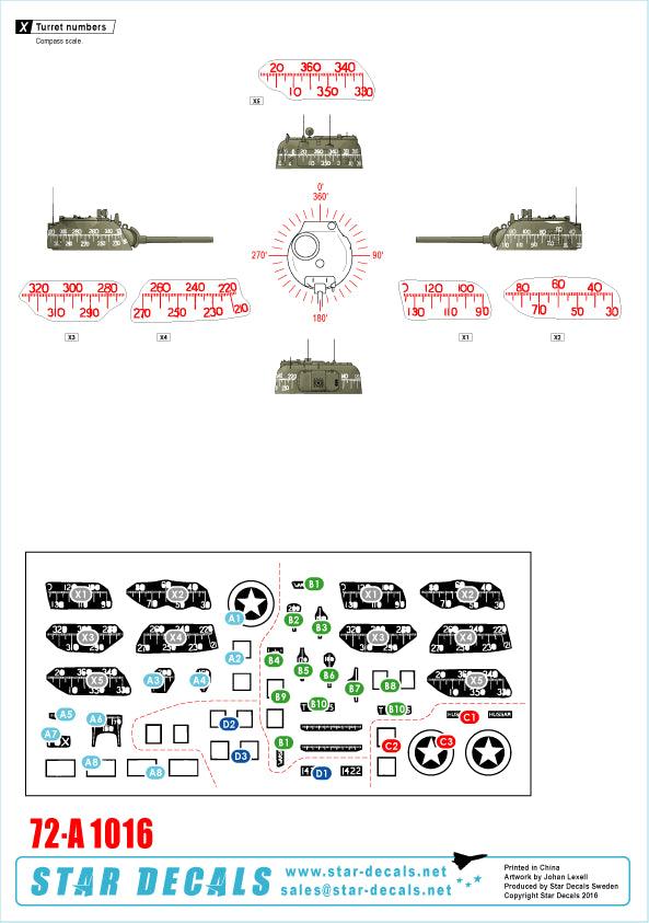 Star Decals 72-A1016 1:72 Royal Marines Close Support tanks