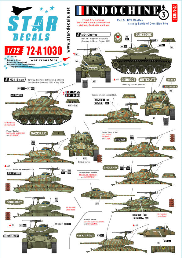 Star Decals 72-A1030 1:72 Indochine # 2