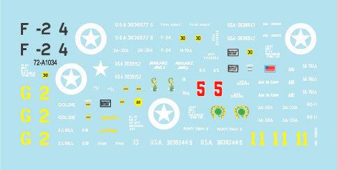 Star Decals 72-A1034 1:72 US M4A1 Sherman