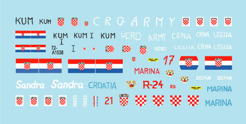 Star Decals 72-A1038 1:72 CRO-ARMY # 2