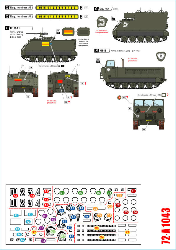 Star Decals 72-A1043 1:72 Vietnam 2