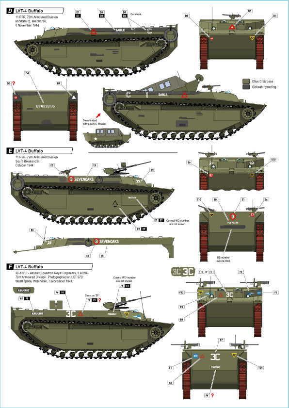 Star Decals 72-A1048 1:72 British LVT-4 Buffalo