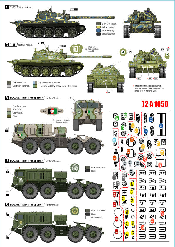 Star Decals 72-A1050 1:72 War in Afghanistan # 1