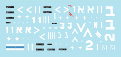 Star Decals 72-A1056 1:72 Israeli AFVs # 1