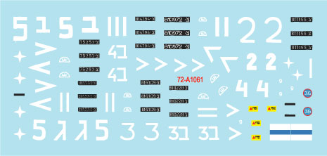 Star Decals 72-A1061 1:72 Israeli AFVs # 6 1960 and Six-Day War markings