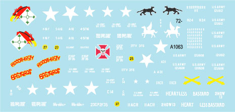 Star Decals 72-A1063 1:72 Big Guns in Vietnam