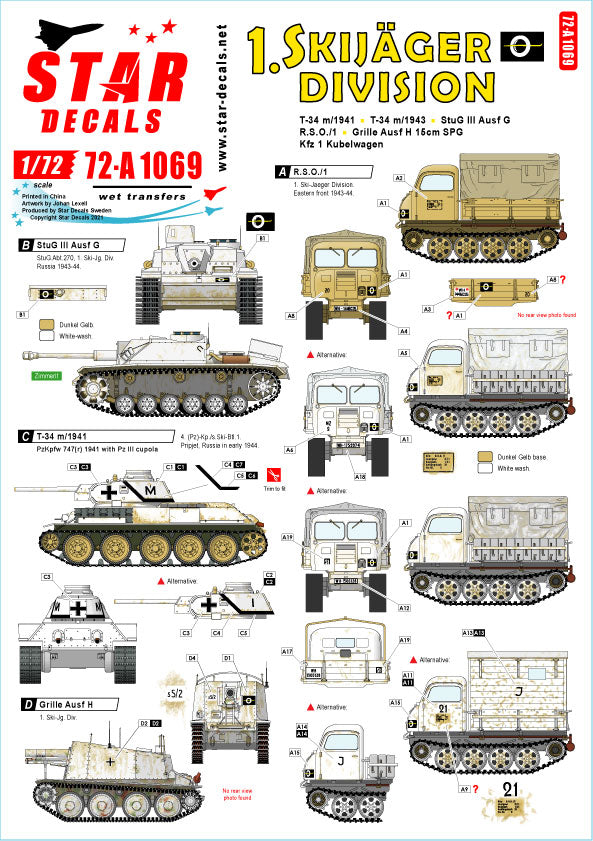 Star Decals 72-A1069 1:72