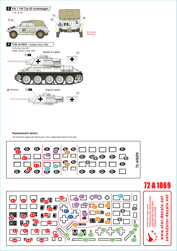 Star Decals 72-A1069 1:72