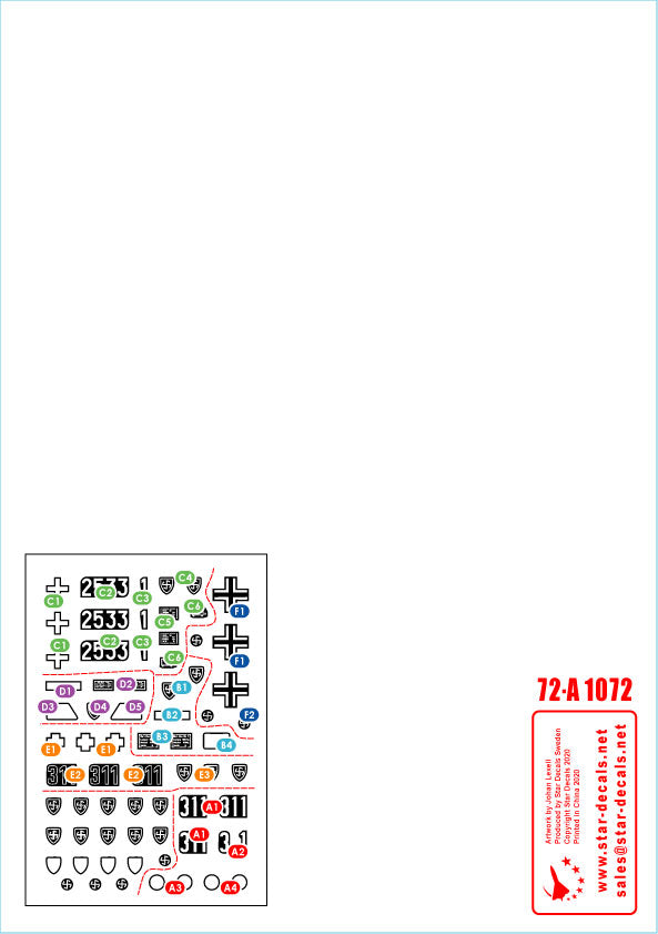 Star Decals 72-A1072 1:72 Wiking # 3