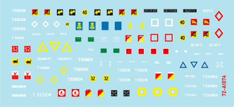 Star Decals 72-A1074 1:72 Comets