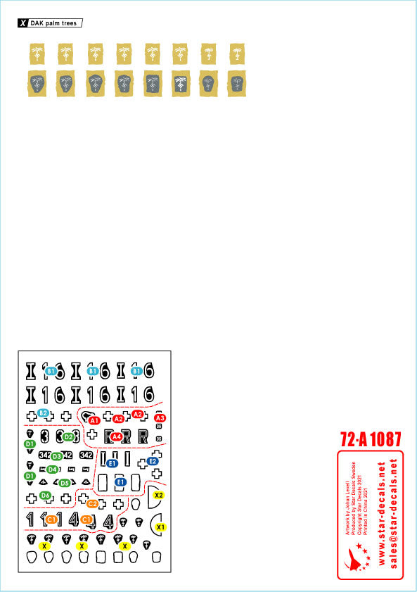 Star Decals 72-A1087 1:72 Panzer in the Desert # 4