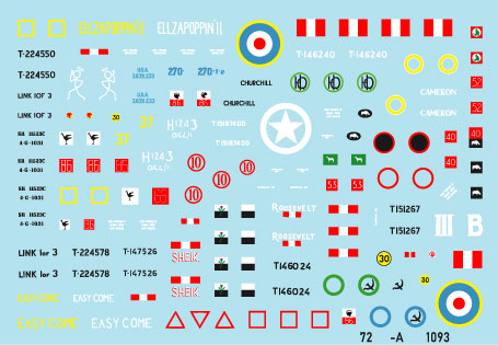 Star Decals 72-A1093 1:72 British Shermans in Italy