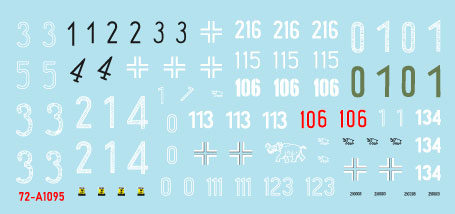 Star Decals 72-A1095 1:72 Pz.Kpfw.VI Tiger I sPzAbt 502 # 1