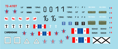 Star Decals 72-A1107 1:72 French Fighting Vehicles in Africa # 2