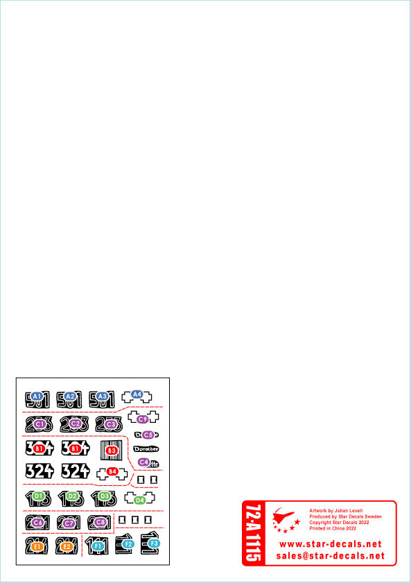 Star Decals 72-A1115 1:72 East Front Tigers s.Pz.Abt
