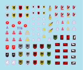 Star Decals StuG-Abt #1 Generic Insignia & Unit Markings 1:72