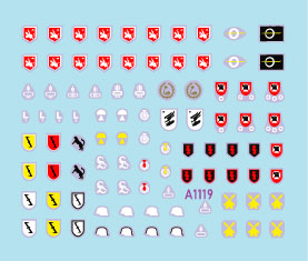 Star Decals StuG-Abt #4 Generic Insignia & Unit Markings 1:72
