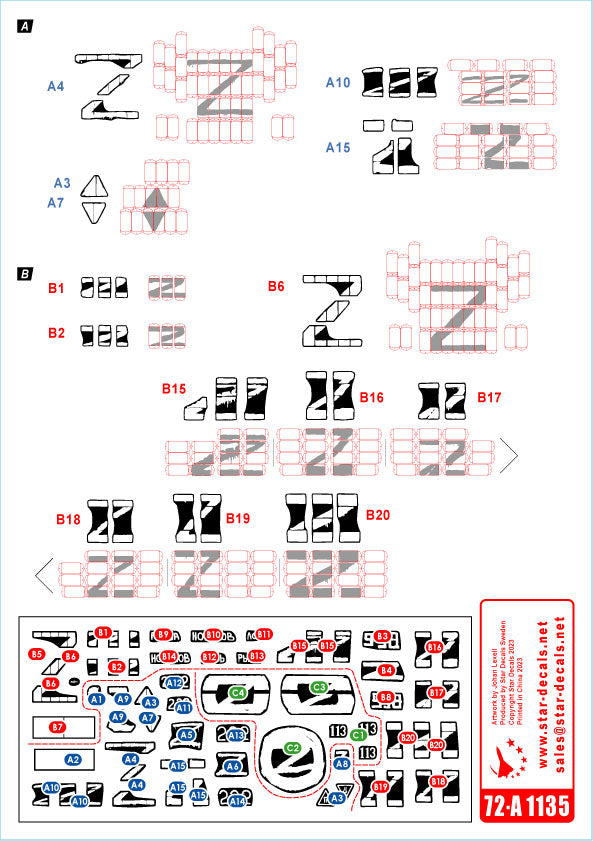 Star Decals 72-A1135 1:72 War in Ukraine # 5