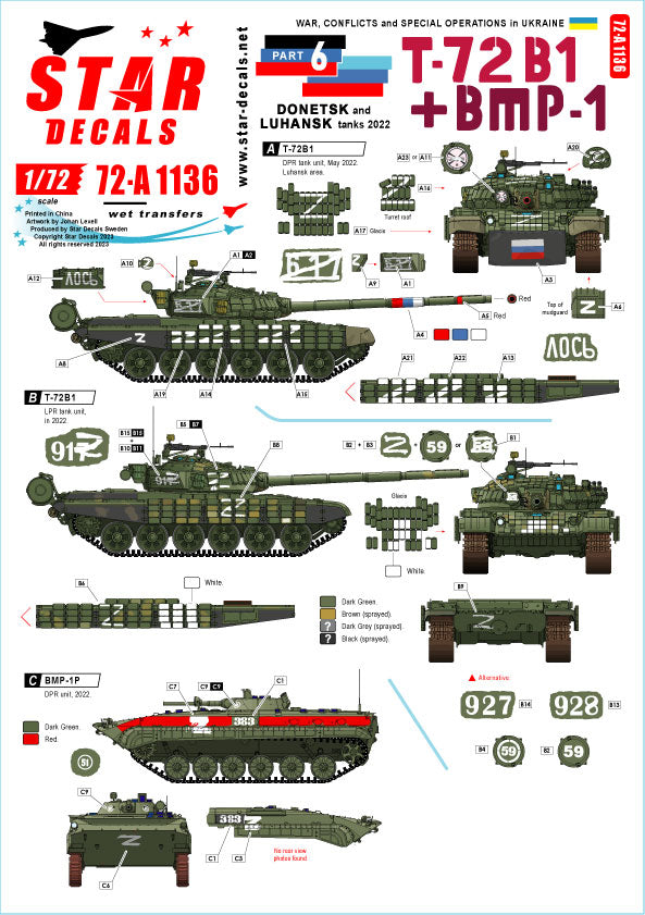 Star Decals 72-A1136 1:72 War in Ukraine # 6