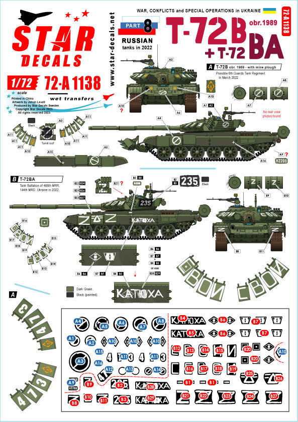 Star Decals 72-A1138 1:72 War in Ukraine # 8