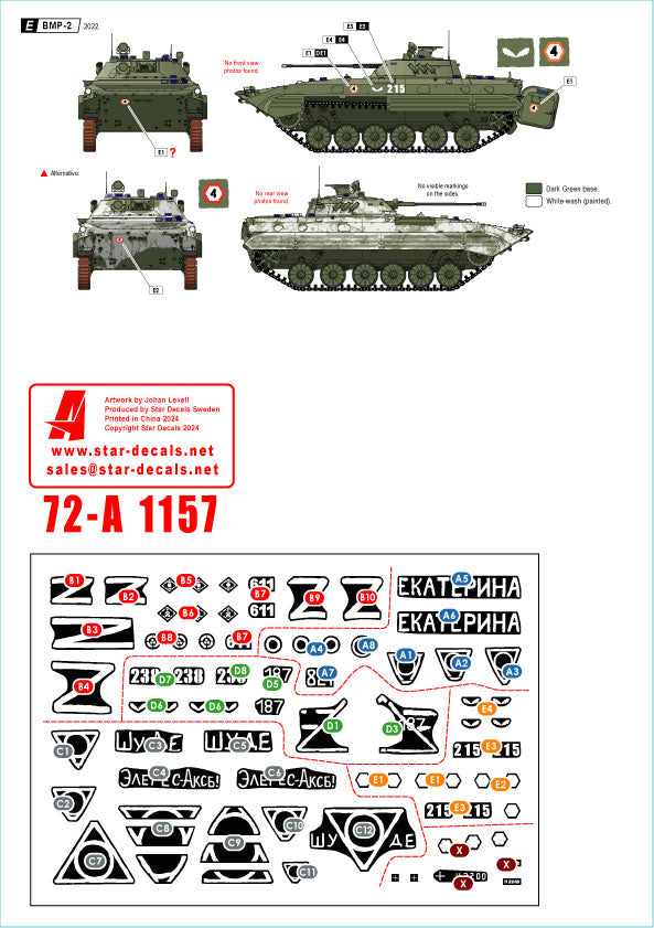 Star Decals 72-A1157 1:72 War in Ukraine # 18