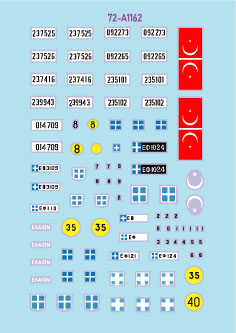 Star Decals 72-A1162 1:72 Cyprus 1974 # 1