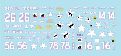 Star Decals 72-A1168 1:72 US 6th Armored Division # 2