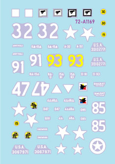Star Decals 72-A1169 1:72 US 6th Armored Division # 3