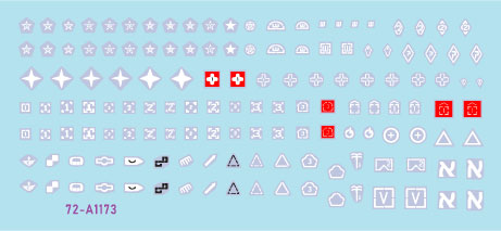 Star Decals 72-A1173 1:72 IDF Generic Markings # 2