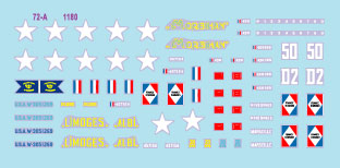 Star Decals 72-A1180 1:72 French M4A4 Sherman