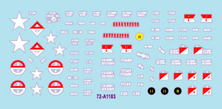 Star Decals 72-A1184 1:72 Vietnam M113 T-54 and T-55 tanks