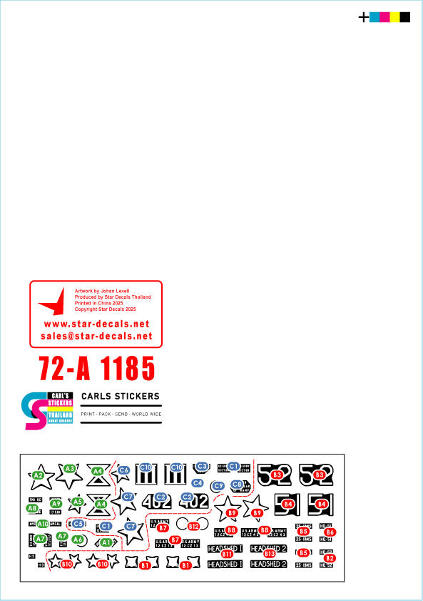 Star Decals 72-A1185 1:72 US M113 in Vietnam # 3
