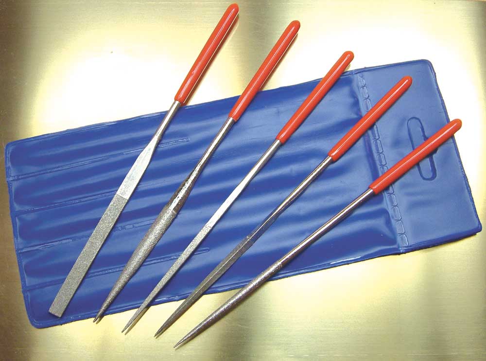 Expo Tools 5Pc Diamond Needle File Set With Soft Grip Handles 72512