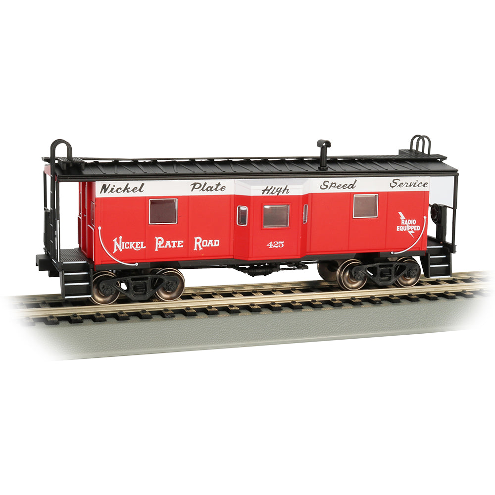 Bachmann USA Bay Window Caboose (with Roof Walk) Nickel Plate Road HO 73202