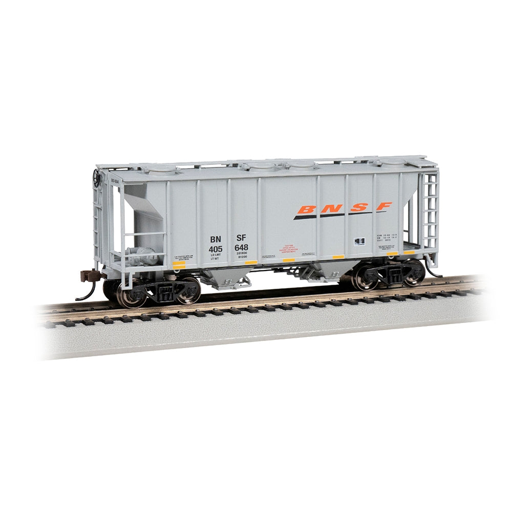 Bachmann USA PS-2 Two Bay Covered Hopper - BNSF #405648 (Grey) HO Gauge 73506