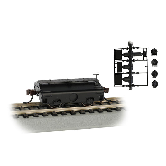 Bachmann USA Test Weight Car - Painted Unlettered (Black) HO Gauge 74405
