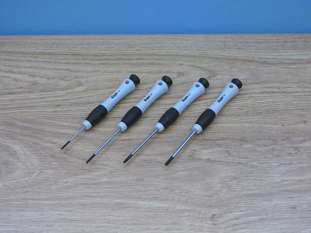 Expo Tools 78110 Set Of 4 Hex Drivers (1.5, 2, 2.5 And 3mm).