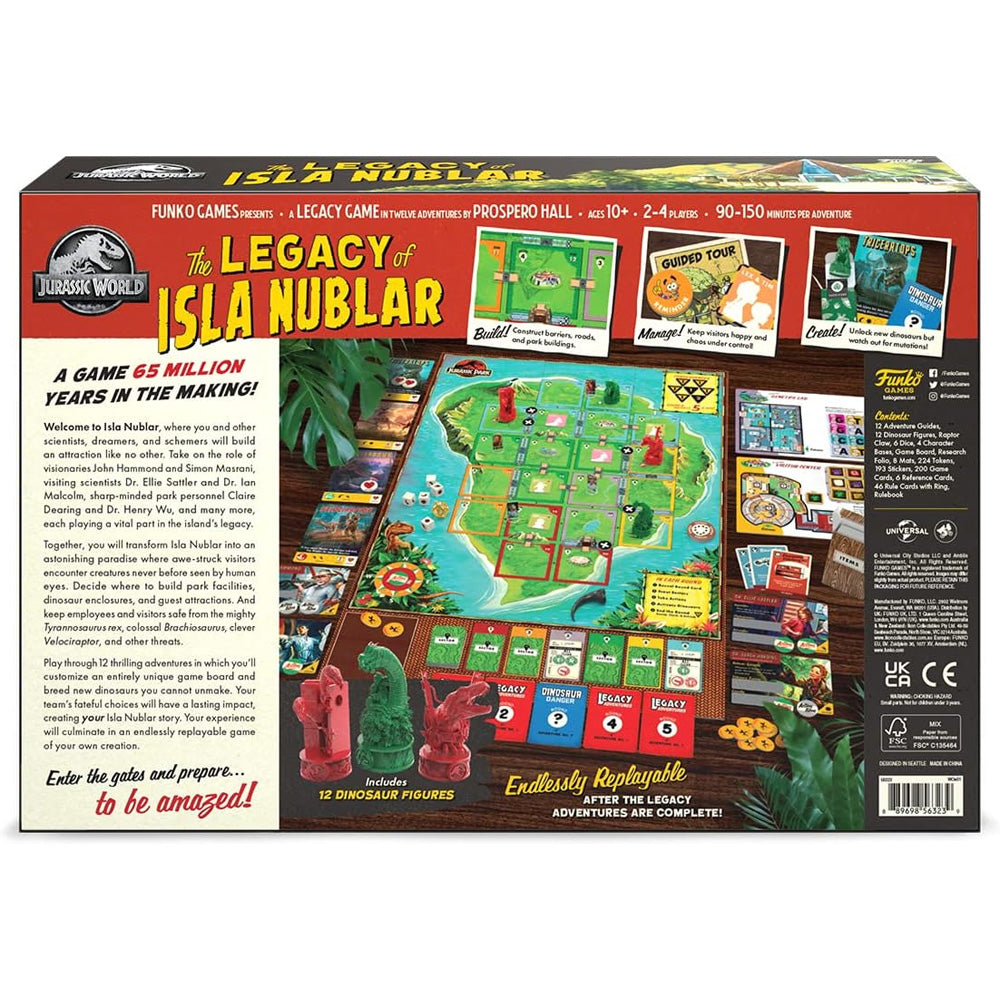 Funko Jurassic World - The Legacy of Isla Nublar Board Game