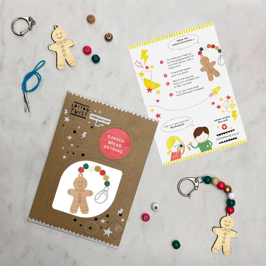 Cotton Twist Make Your Own Gingerbread Character Christmas Keyring