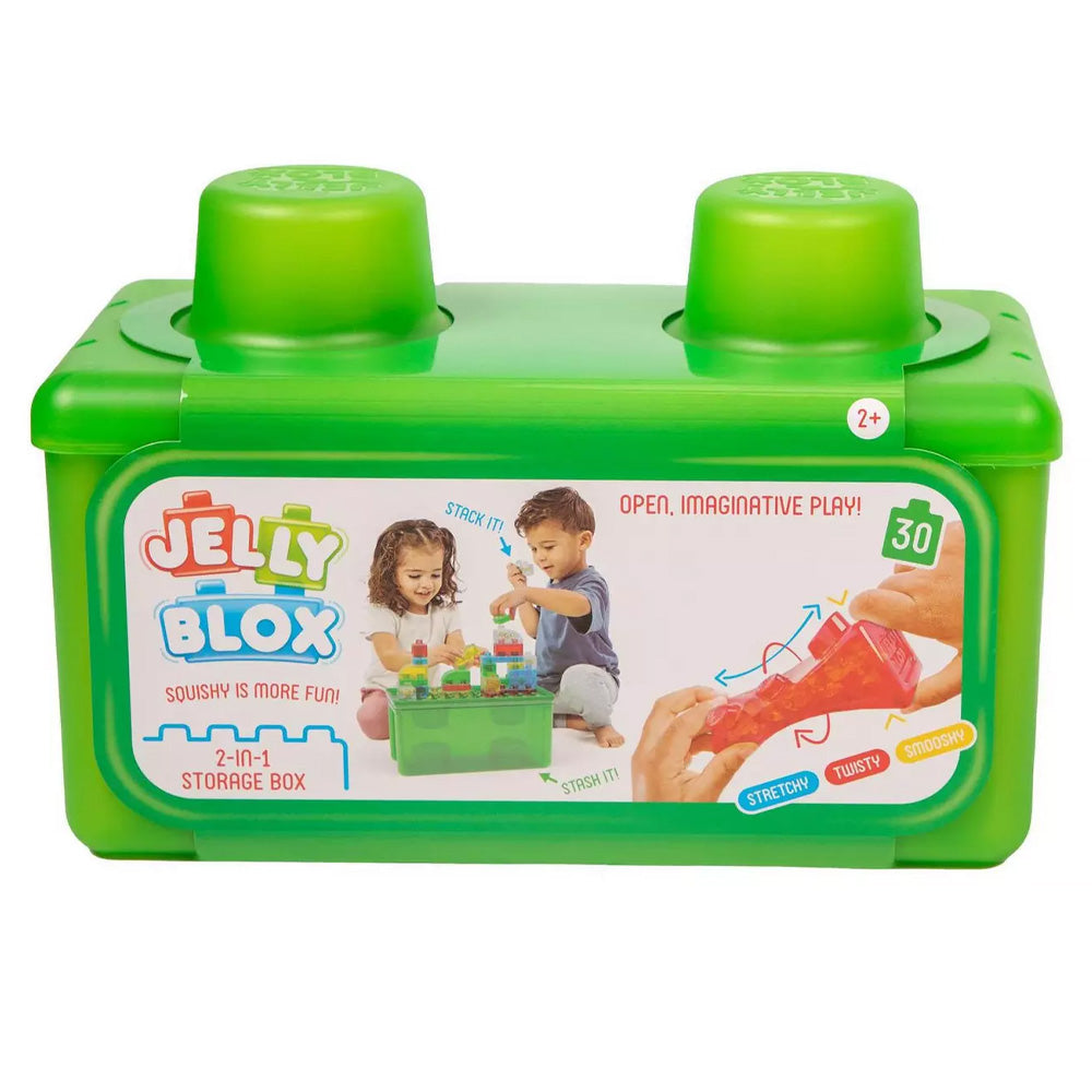 Jelly Blox - Stash & Stack 2 in 1 Storage Case 24pcs Age 2+