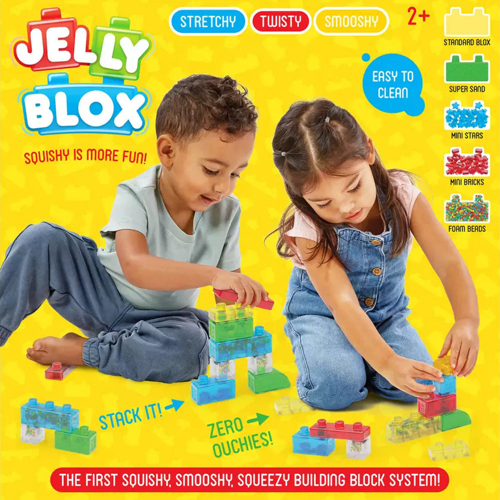 Jelly Blox - Stash & Stack 2 in 1 Storage Case 24pcs Age 2+