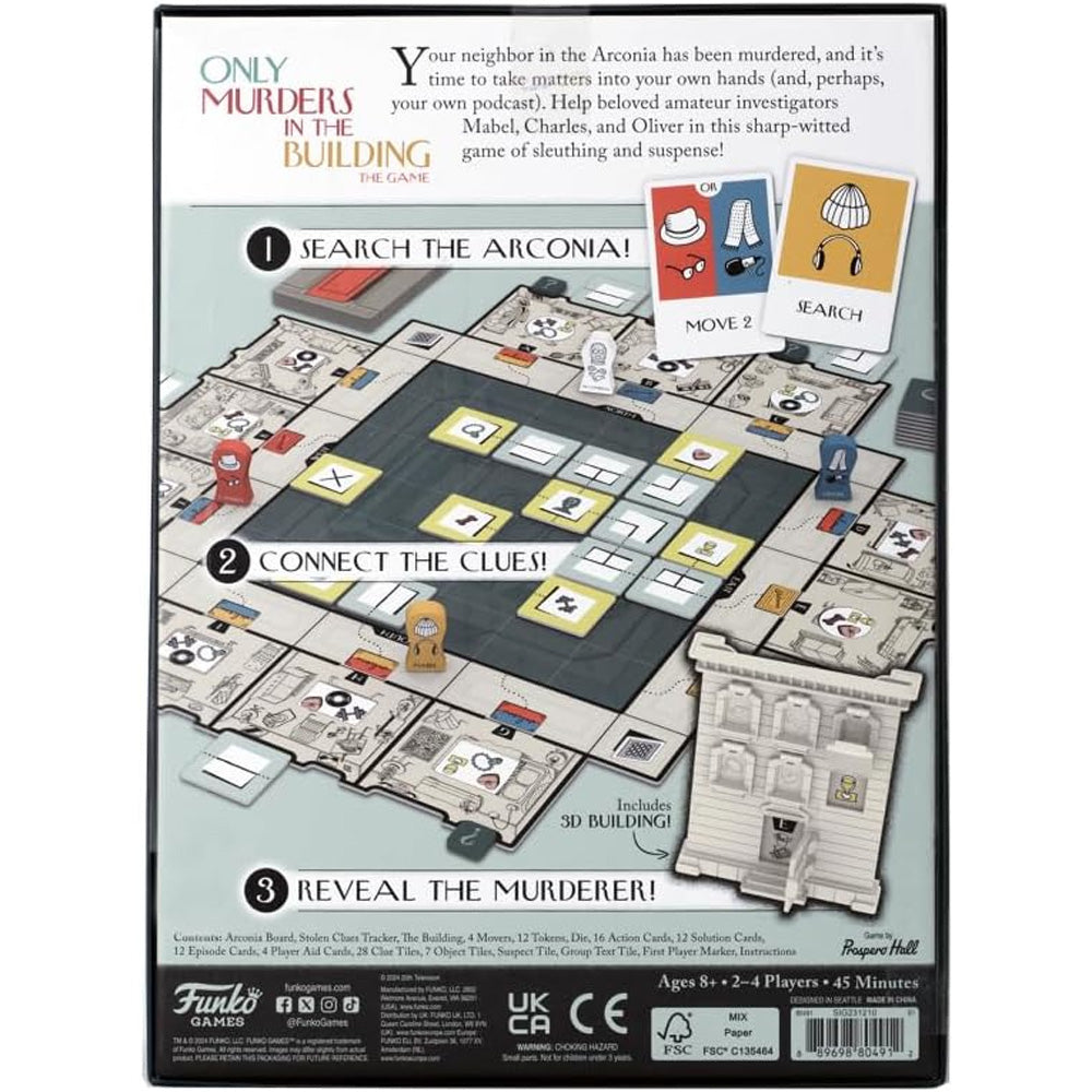 Only Murders in the Building The Board Game from Funko Age 8+