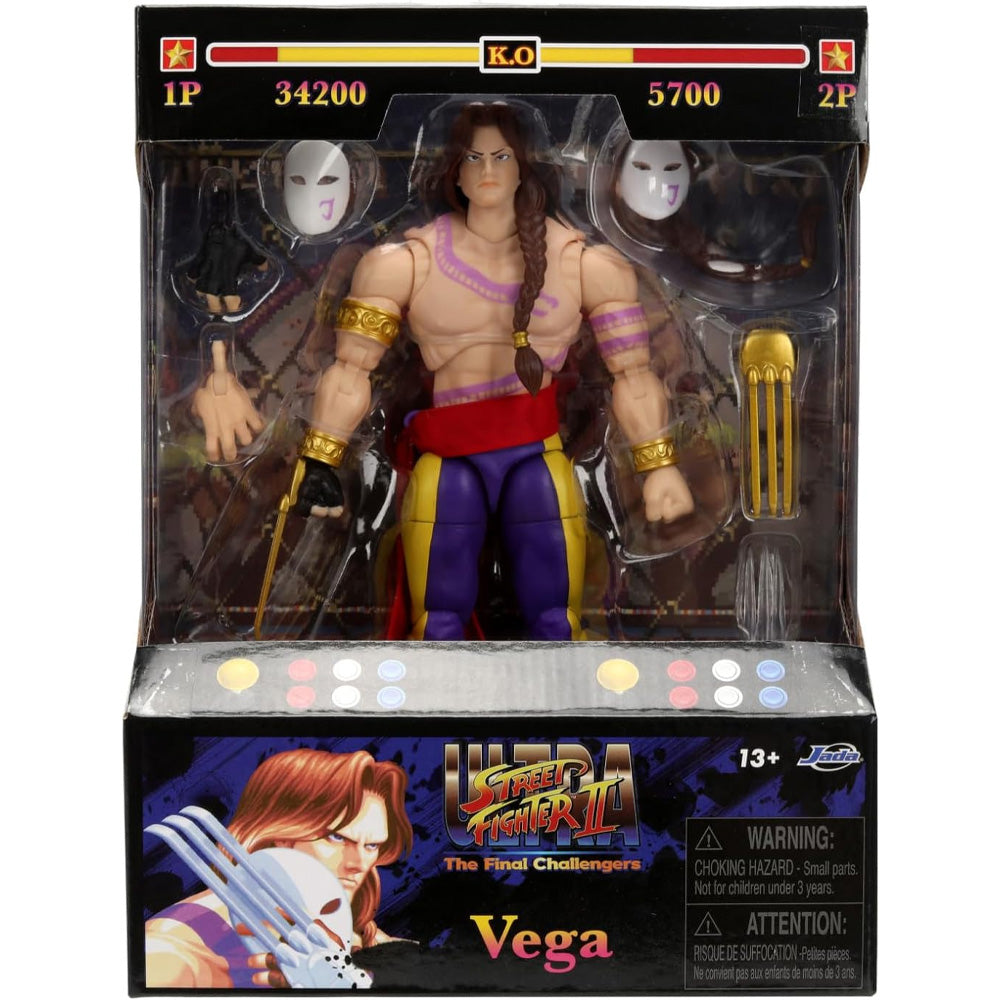 Jada Street Fighter II Vega 7.5" Deluxe Collector Figure