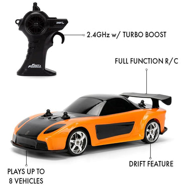 Jada Fast & Furious Han's Mazda RX-7 1:24 RC Car Toy