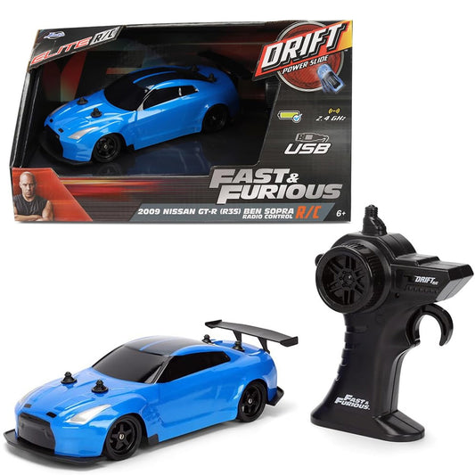 Jada Fast & Furious 2009 Nissan GT-R (R35) Ben Sopra 1:24 RC Car Toy