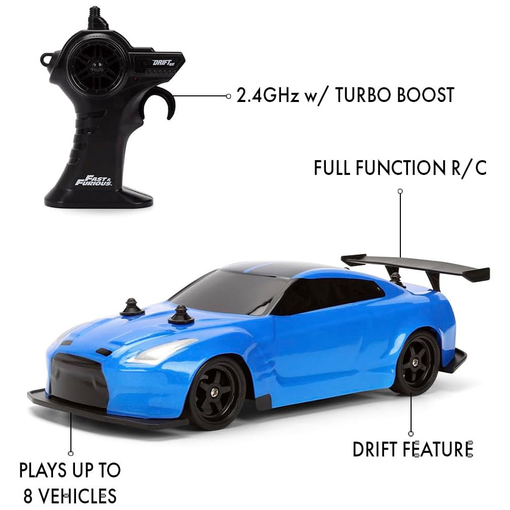 Jada Fast & Furious 2009 Nissan GT-R (R35) Ben Sopra 1:24 RC Car Toy