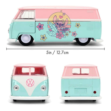 Jada Stitch Angel 1961 Volkswagen Bus 1:32 Diecast Car